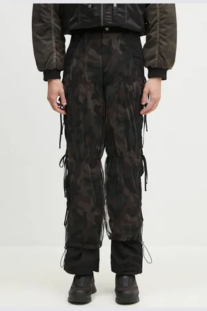 Andersson Bell Spodnie Camouflage Mesh Layered Tying Pants męskie kolor dopasowane apa767wl