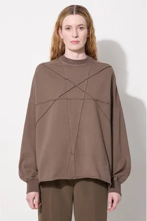 Rick Owens Rick Owens bluza bawełniana Crater T damska kolor gładka DS02D2235.RIGET1