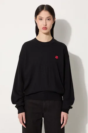 Kenzo Sweter wełniany Rws Boke Crest Jumper damski kolor lekki FE62PU4893LB.99J