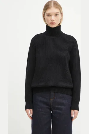 Woolrich Sweter wełniany Canberra Turtleneck damski kolor ciepły z golfem CFWWKN0329FRUF0712
