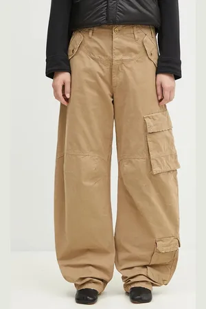 DARKPARK Spodnie bawełniane Rosalind kolor fason cargo high waist WTR04.FAP05.008501