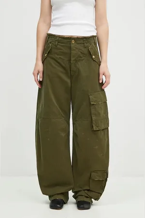 DARKPARK Spodnie bawełniane Rosalind kolor fason cargo high waist WTR04.FAP05.006101