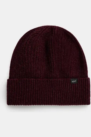 Woolrich Czapka wełniana Knitted Ribbed Beanie kolor wełniana CFWOAC0331MRUF0659