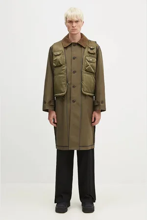 Andersson Bell Płaszcz Vest Layered Inside-Out Coat kolor przejściowy awa642u