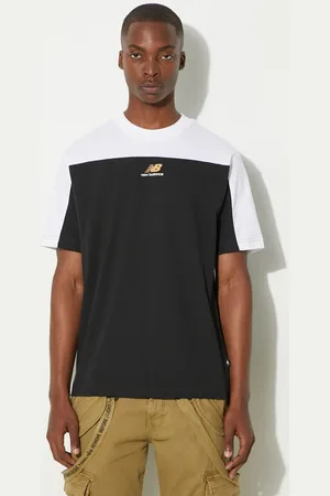 T-shirt bawełniany Classics Color Block Graphic męski kolor z nadrukiem MT43527BK