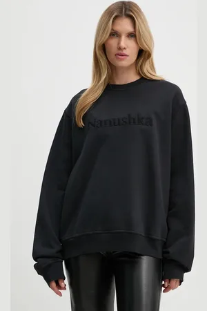 Nanushka Bluza bawełniana REMY damska kolor z aplikacją NU24CRSH00299