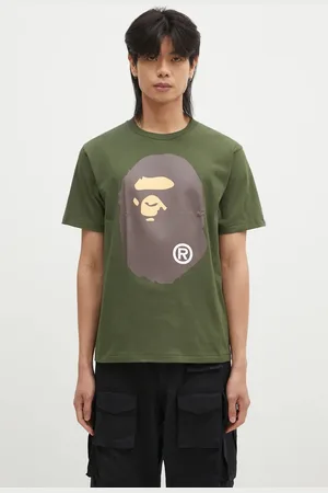 A Bathing Ape T-shirt bawełniany BIG APE HEAD TEE męski kolor z nadrukiem 1K80110002