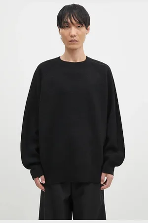 Y-3 Sweter wełniany 3-S Knit Crew kolor lekki IW7483