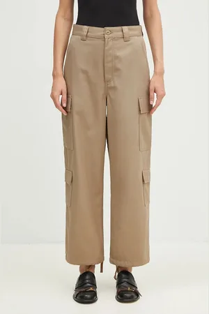 Carhartt Spodnie Kingsley Pant damskie kolor szerokie high waist I033772.8Y01