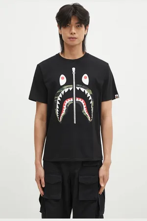 A Bathing Ape T-shirt bawełniany 1ST CAMO SHARK TEE męski kolor z nadrukiem 1K80110013