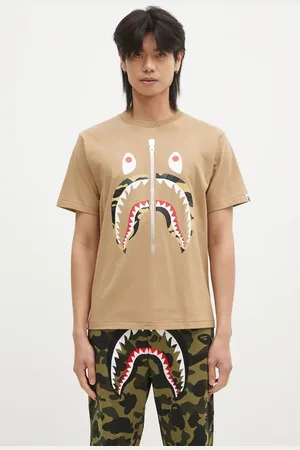 A Bathing Ape T-shirt bawełniany 1ST CAMO SHARK TEE męski kolor z nadrukiem 1K80110013