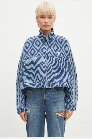adidas Kurtka jeansowa x FARM Rio damska kolor przejściowa oversize IW0793
