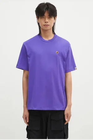 A Bathing Ape T-shirt bawełniany ONE POINT RELAXED FIT TEE męski kolor gładki 1K80110345