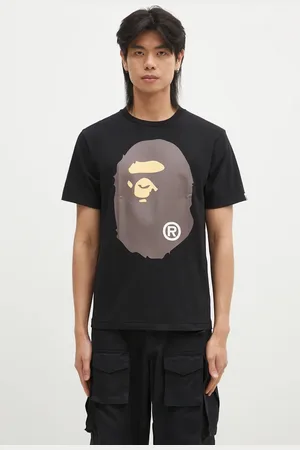 A Bathing Ape T-shirt bawełniany BIG APE HEAD TEE męski kolor z nadrukiem 1K80110002
