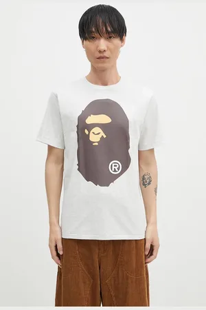 A Bathing Ape T-shirt bawełniany BIG APE HEAD TEE męski kolor z nadrukiem 1K80110002