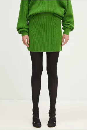Sportmax Spódnica wełniana Teiera kolor mini prosta 2422306012600