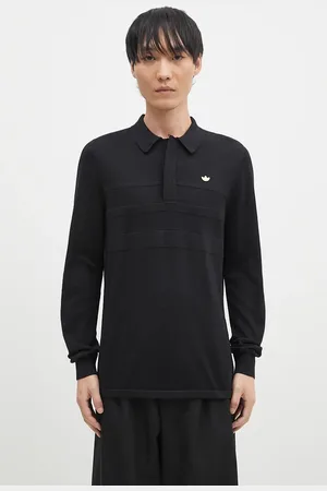 adidas Longsleeve bawełniany Longsleeve Polo kolor gładki IY9955