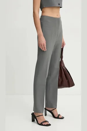 Nanushka Spodnie ERINNA damskie kolor proste high waist NW24PFOW18055