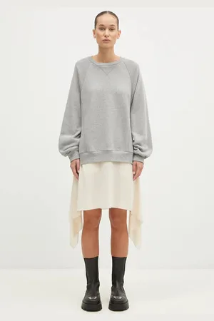 UNDERCOVER Bluza bawełniana C/S damska kolor gładka UC2D1803.2