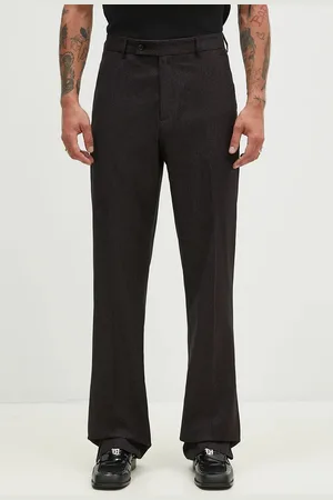 MARTINE ROSE Spodnie z domieszką wełny Tailored Relaxed Fit Trouser kolor proste 303WT06007