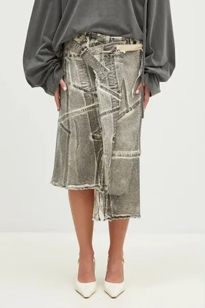 OTTOLINGER Spódnica jeansowa Denim Wrap Skirt kolor mini rozkloszowana 1170404921