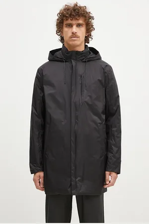 Rains Kurtka Padded Nylon Coat 15480 kolor przejściowa oversize 15480.BLACK