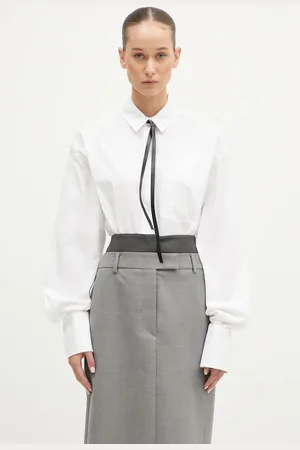 Sportmax Koszula bawełniana Gesso damska kolor regular z kołnierzykiem klasycznym 2422116023600