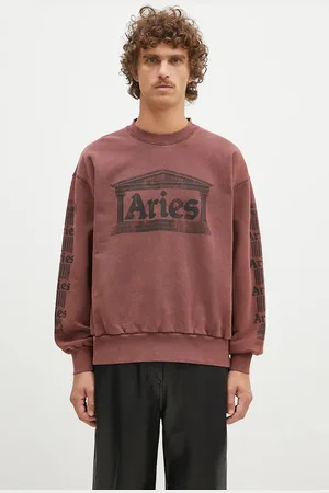 ARIES Bluza bawełniana Aged Ancient Column Sweat męska kolor z nadrukiem AR2003302