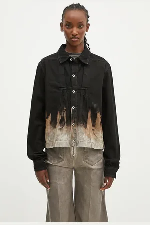 Rick Owens Rick Owens kurtka jeansowa Alice damska kolor przejściowa DS02D2714.BSUN