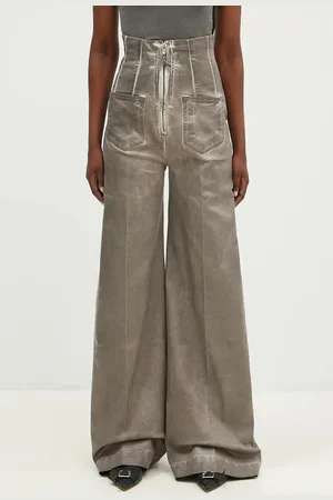 Rick Owens Rick Owens jeansy Dirt Cooper damskie kolor DS02D2303.HSCF