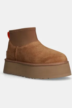 UGG śniegowce zamszowe Classic Mini Dipper kolor 1168170-CHE