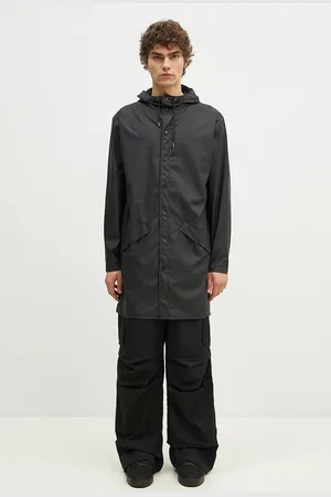 Rains Kurtka 12020 Long Jacket kolor przejściowa 12020.01-Black