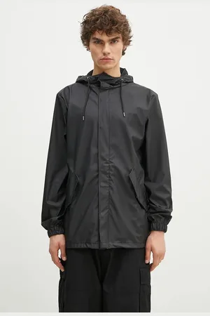 Rains Kurtka przeciwdeszczowa 18010 Fishtail Jacket kolor przejściowa 18010.01-01Black