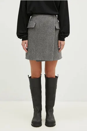 Sportmax Spódnica wełniana Laccio kolor mini prosta 2422106012600