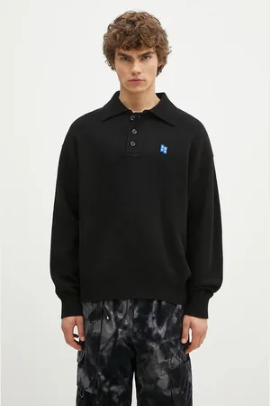 Ader Error Sweter wełniany męski kolor BM42FYKT0106BK