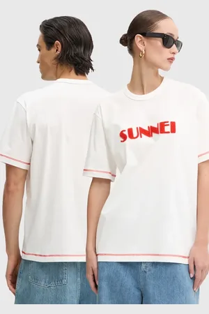 SUNNEI T-shirt bawełniany kolor z aplikacją RTWXJER020