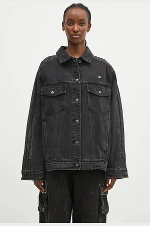 adidas Kurtka jeansowa Atlanta Denim Jacket damska kolor przejściowa oversize IW3103