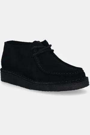 Clarks Półbuty zamszowe Desert Nomad damskie kolor na platformie 26178086