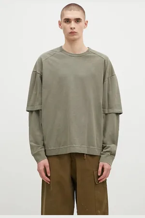 DARKPARK Longsleeve bawełniany Theo kolor gładki MJE08.JTS01.W615