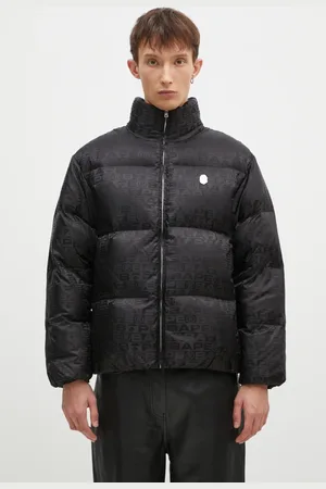 A Bathing Ape Kurtka puchowa Lux Sport Pattern Jacquard Nylon Down Jacket męska kolor zimowa 1K80144311
