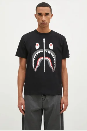 A Bathing Ape T-shirt bawełniany Shark męski kolor z nadrukiem 1K80110003