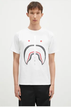 A Bathing Ape T-shirt bawełniany Shark męski kolor z nadrukiem 1K80110003