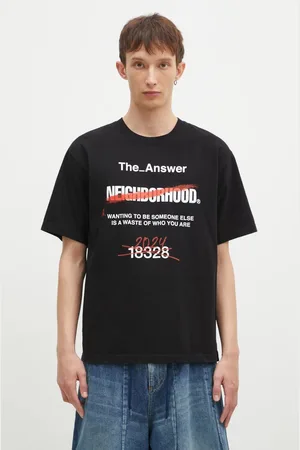 NEIGHBORHOOD T-shirt bawełniany Tee SS-13 męski kolor z nadrukiem 242PCNH.ST13