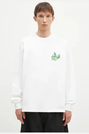Mki Miyuki-Zoku Longsleeve bawełniany Leaf Long Sleeve Tee kolor z nadrukiem LEAF.LONG.SLEEVE.TEE