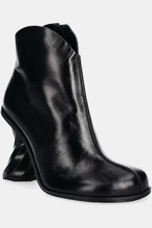 J.W.Anderson Botki skórzane Twist Heel damskie kolor na słupku ANW43211A