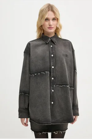 Maison Margiela Kurtka jeansowa damska kolor przejściowa oversize S62AN0134.S30848