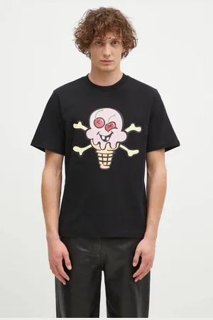 ICECREAM T-shirt bawełniany Cones & Bones męski kolor z nadrukiem IC24346