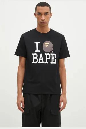 A Bathing Ape T-shirt bawełniany I Love Bape męski kolor z nadrukiem 1K80110043