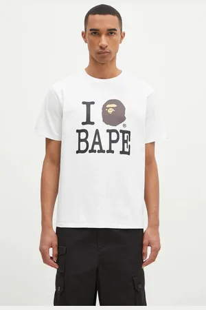 A Bathing Ape T-shirt bawełniany I Love Bape męski kolor z nadrukiem 1K80110043