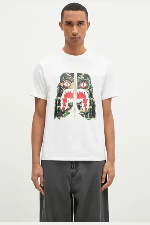 A Bathing Ape T-shirt bawełniany Abc Camo Tiger męski kolor z nadrukiem 1K80110008